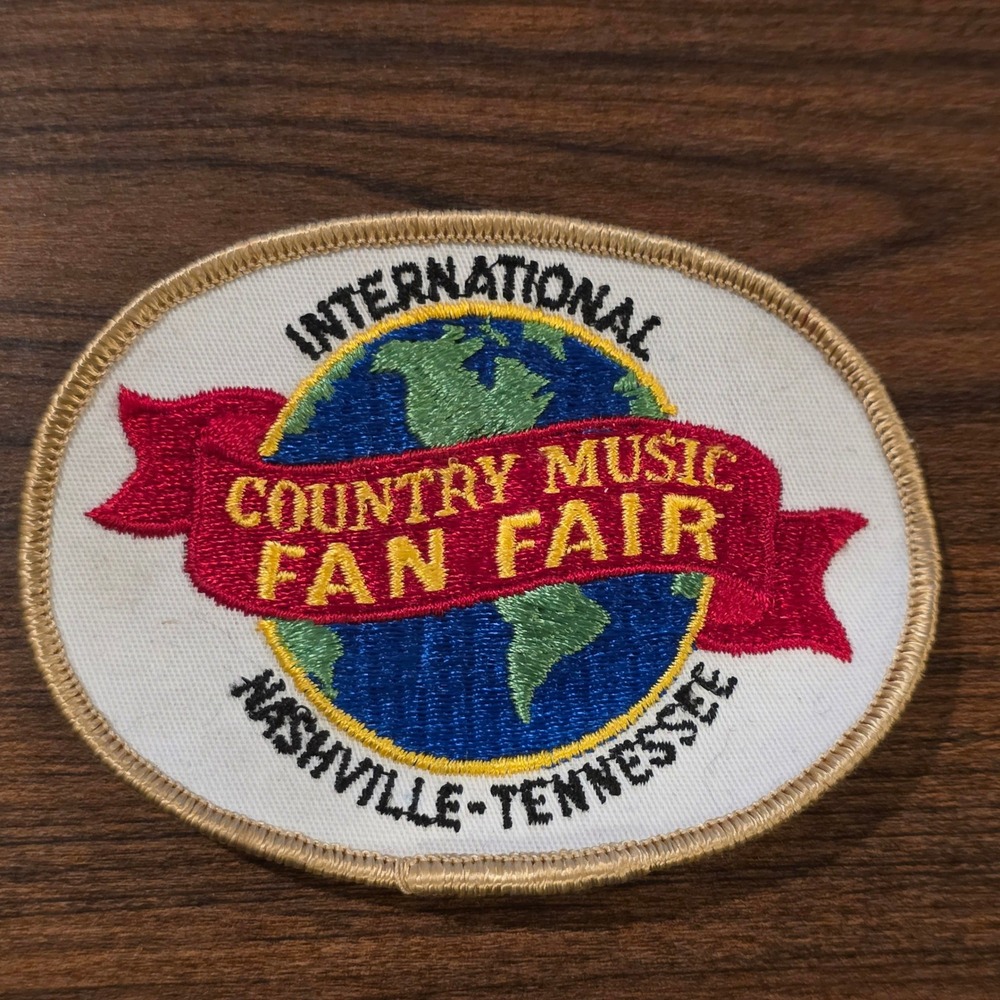 Vintage International Country Music Fan Fair Nashville Tennessee Patch Oval Logo